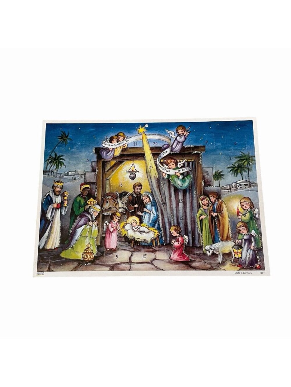 Vintage Korsch Verlag Advent Nativity Christmas Calendar